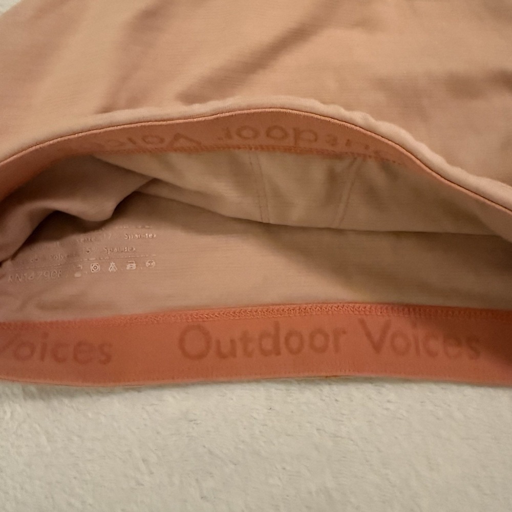 Outdoor Voices Techsweat Crop Top in Poppy Size XS Sports Bra Fitted Tank Gym - Picture 3 of 5